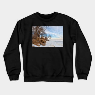 Rugged Winter Beach Crewneck Sweatshirt